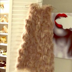 Christian Dior Fox dress. Pale pink. Sleeveless